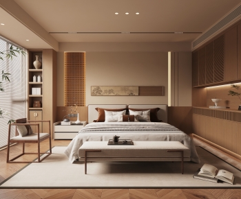 New Chinese Style Bedroom-ID:458745962