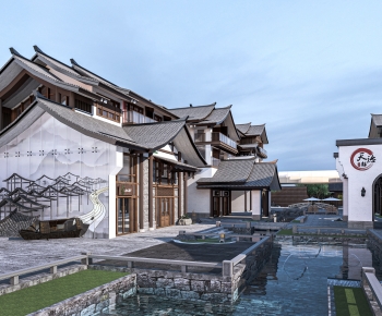 New Chinese Style Commercial Street-ID:819827088