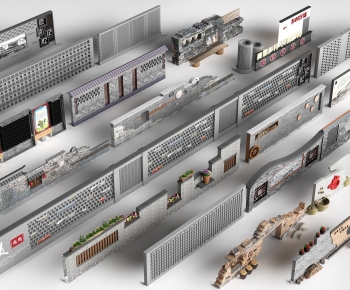 New Chinese Style Landscape Wall-ID:703547951