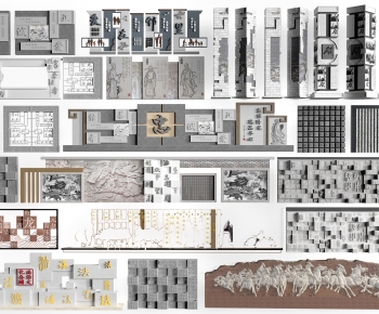 New Chinese Style Landscape Wall-ID:482357988