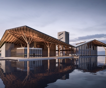 New Chinese Style Architecture Of Artistic Style-ID:315855984