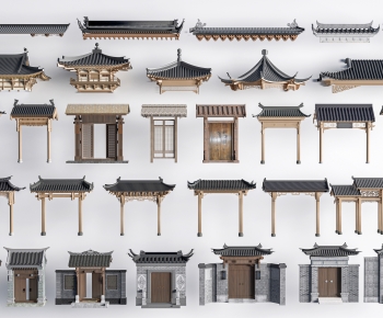 Chinese Style Decorated Archway-ID:394903905