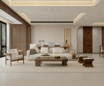New Chinese Style A Living Room-ID:358133086