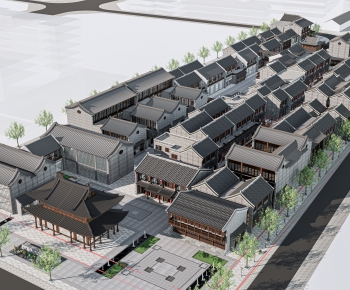 New Chinese Style Appearance Of Commercial Building-ID:598114979