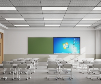 Modern School Classrooms-ID:458040288