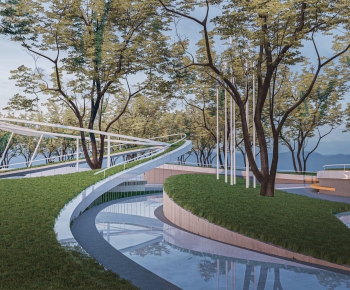 Modern Park Landscape-ID:971020949