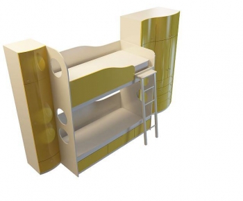 Modern Bunk Bed-ID:397584922