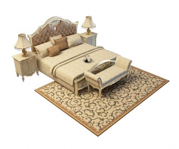 European Style Double Bed-ID:680224905