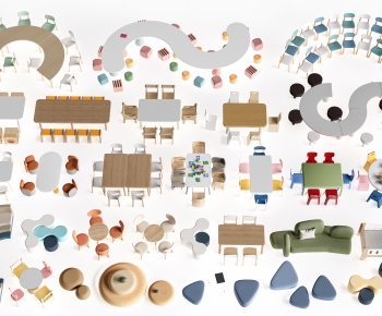 Modern Children's Table/chair-ID:415908102