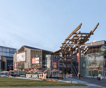 New Chinese Style Appearance Of Commercial Building-ID:999656921