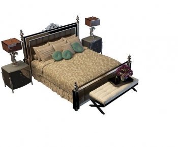 European Style Double Bed-ID:101819086
