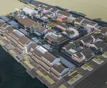 New Chinese Style Appearance Of Commercial Building-ID:167855984