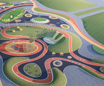 Modern Park Landscape-ID:569463015