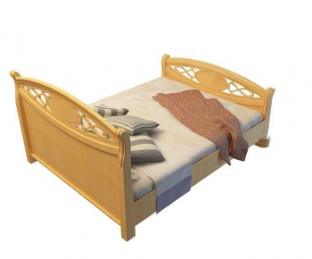 Modern Double Bed-ID:579374071