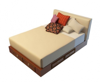 Modern Double Bed-ID:941586027