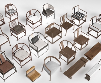 New Chinese Style Lounge Chair-ID:623622893