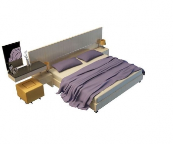 Modern Double Bed-ID:731951956