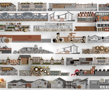 New Chinese Style Landscape Wall-ID:731106041