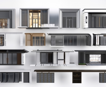 Modern Facade Element-ID:213361028