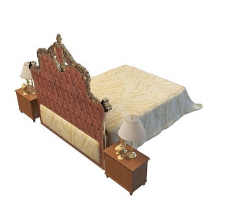 European Style Double Bed-ID:317029951