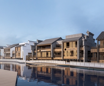 New Chinese Style Appearance Of Commercial Building-ID:149750956