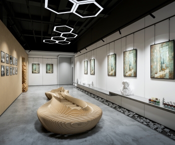 Modern Exhibition Hall-ID:487922913