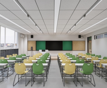 Modern School Classrooms-ID:570309289