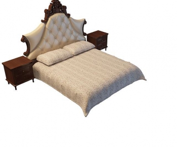 Simple European Style Double Bed-ID:284897094