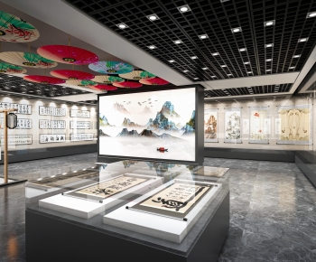 新中式美术展厅-ID:475010972