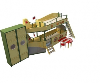 Modern Bunk Bed-ID:704360095