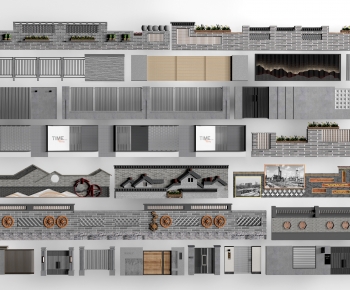 New Chinese Style Landscape Wall-ID:850646976