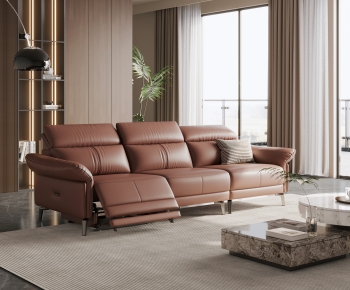 Modern Three-seat Sofa-ID:821553957