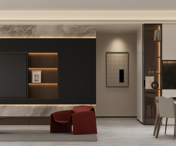 Modern A Living Room-ID:409574031