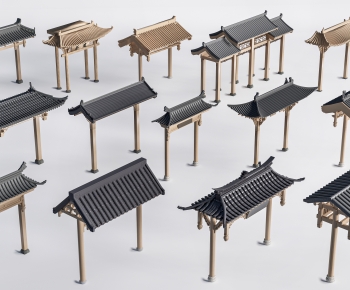 Chinese Style Decorated Archway-ID:439393047