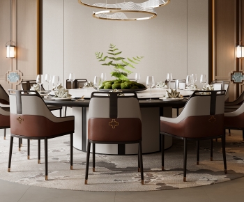 New Chinese Style Dining Table And Chairs-ID:673527008