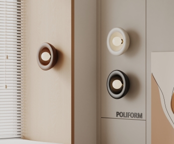 poliform现代圆形壁灯组合-ID:488833901