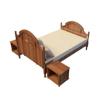 Modern Double Bed-ID:102369871