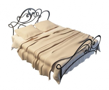 Modern Double Bed-ID:646672963