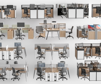 Modern Office Desk And Chair-ID:306356914