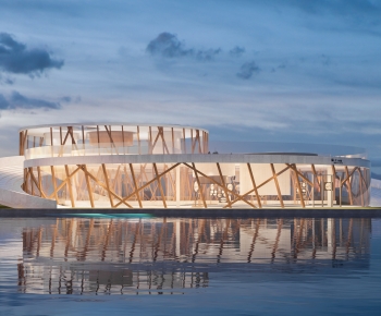 Modern Architecture Of Artistic Style-ID:459083089