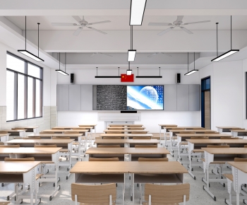 Modern School Classrooms-ID:618530041