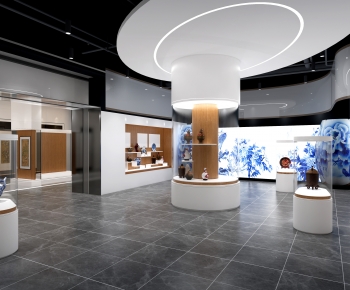 New Chinese Style Exhibition Hall-ID:176182039