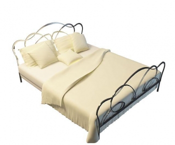 Modern Double Bed-ID:647985941