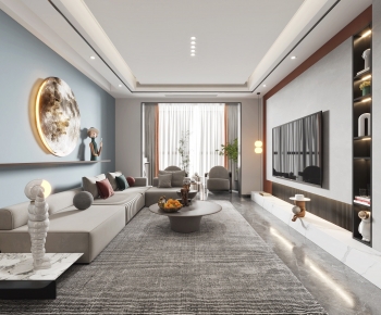 Modern A Living Room-ID:133090024