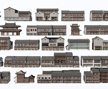 New Chinese Style Appearance Of Commercial Building-ID:232793093