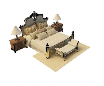 European Style Double Bed-ID:896477943
