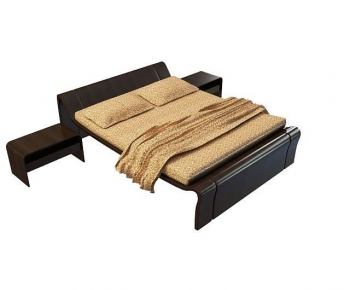 Modern Double Bed-ID:380486974