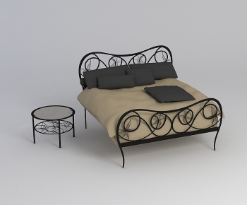 Modern Double Bed-ID:682446966