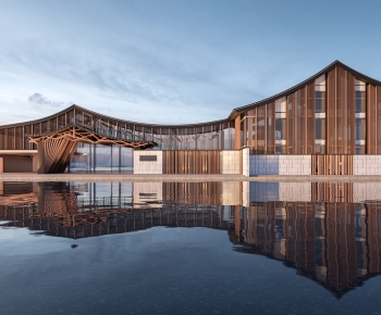 New Chinese Style Architecture Of Artistic Style-ID:126753093