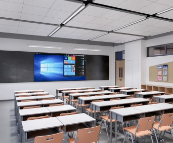 Modern School Classrooms-ID:761029786